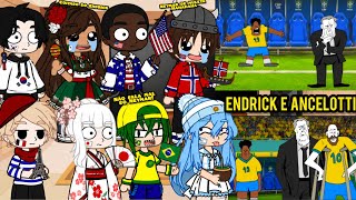 PAÍSES/COUNTRYHUMANS react a Endrick e Ancelotti ||• COUNTRYHUMANS REACT ENDRICK E ANCELOTTI 🇧🇷😂
