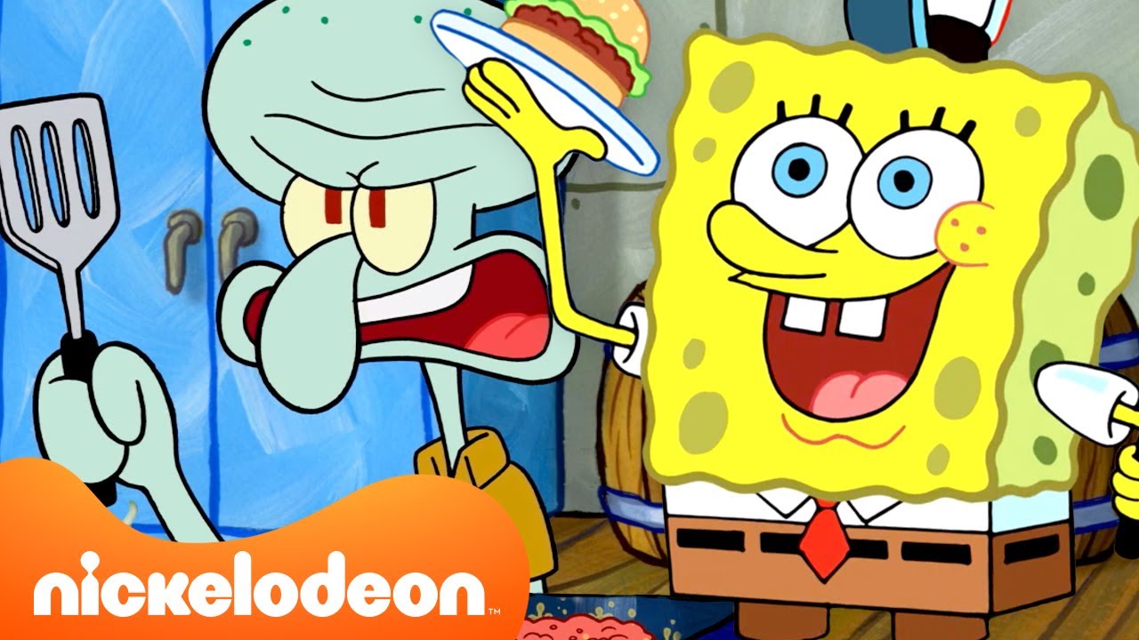 كل مرة صنع فيها حبار برجر السلطعون 🍔 | سبونج بوب | Nickelodeon Arabia