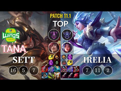 JAG TaNa Sett vs Irelia Top - KR Patch 11.1