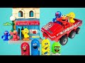 SESAME STREET Toys Playset Play Doh And PLAYMOBIL Vehicle Compilation