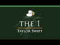 Taylor Swift - the 1 - LOWER Key (Piano Karaoke Instrumental)