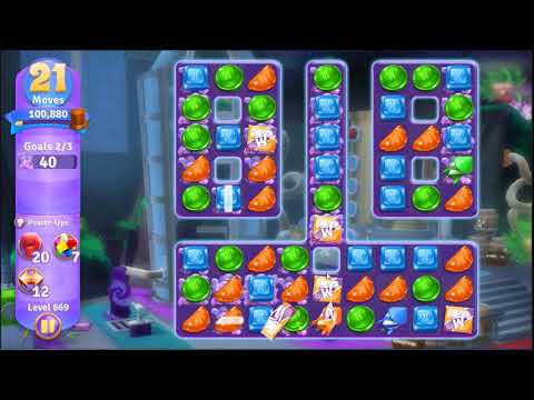 Wonka's World of Candy Level 669 - NO BOOSTERS + FULL STORY 🍫 | SKILLGAMING ✔️