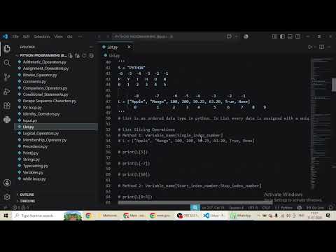 List In Python Part 4