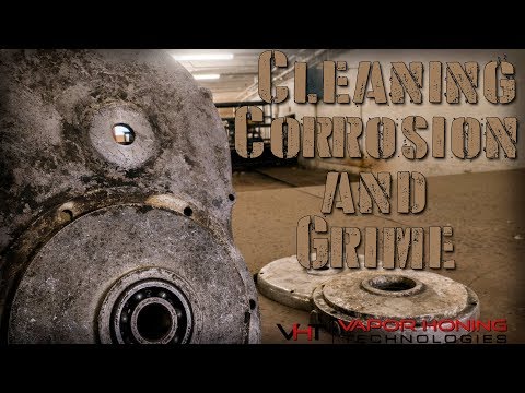 Cleaning corrosion and grime to polished look without breaking your back using Vapor Honing.