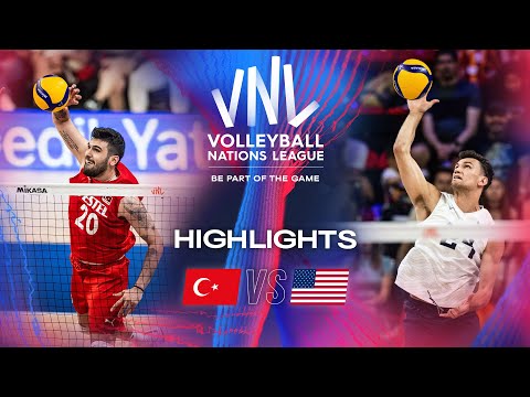 🇹🇷 TUR vs. 🇺🇸 USA - Highlights | Week 1 | Men's VNL 2024