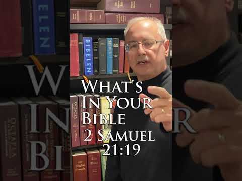 What's in Your Bible 2 Samuel 21:19 EXTRA #bible #biblestudy  #bibleverse #bibleverses #scripture