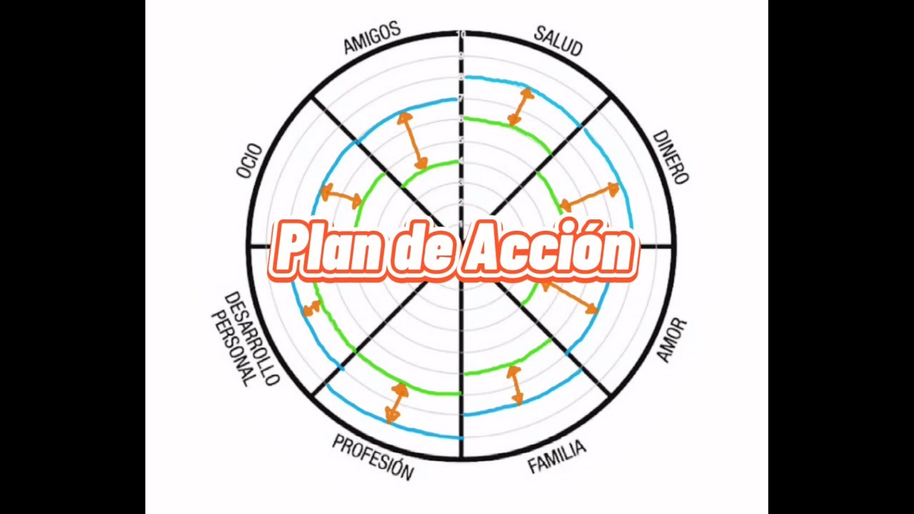 Ejercicio la rueda de la vida en Coaching ejemplo.