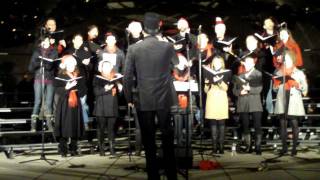 Caroling at Cloudgate - Chicago Chamber Choir, 11.25.11. Santa Claus is Coming