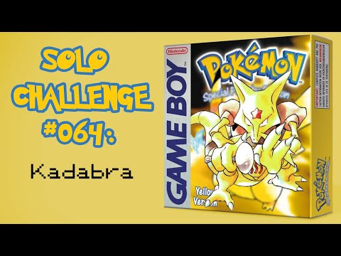 Kadabra Only - Pokémon Yellow Solo Challenge