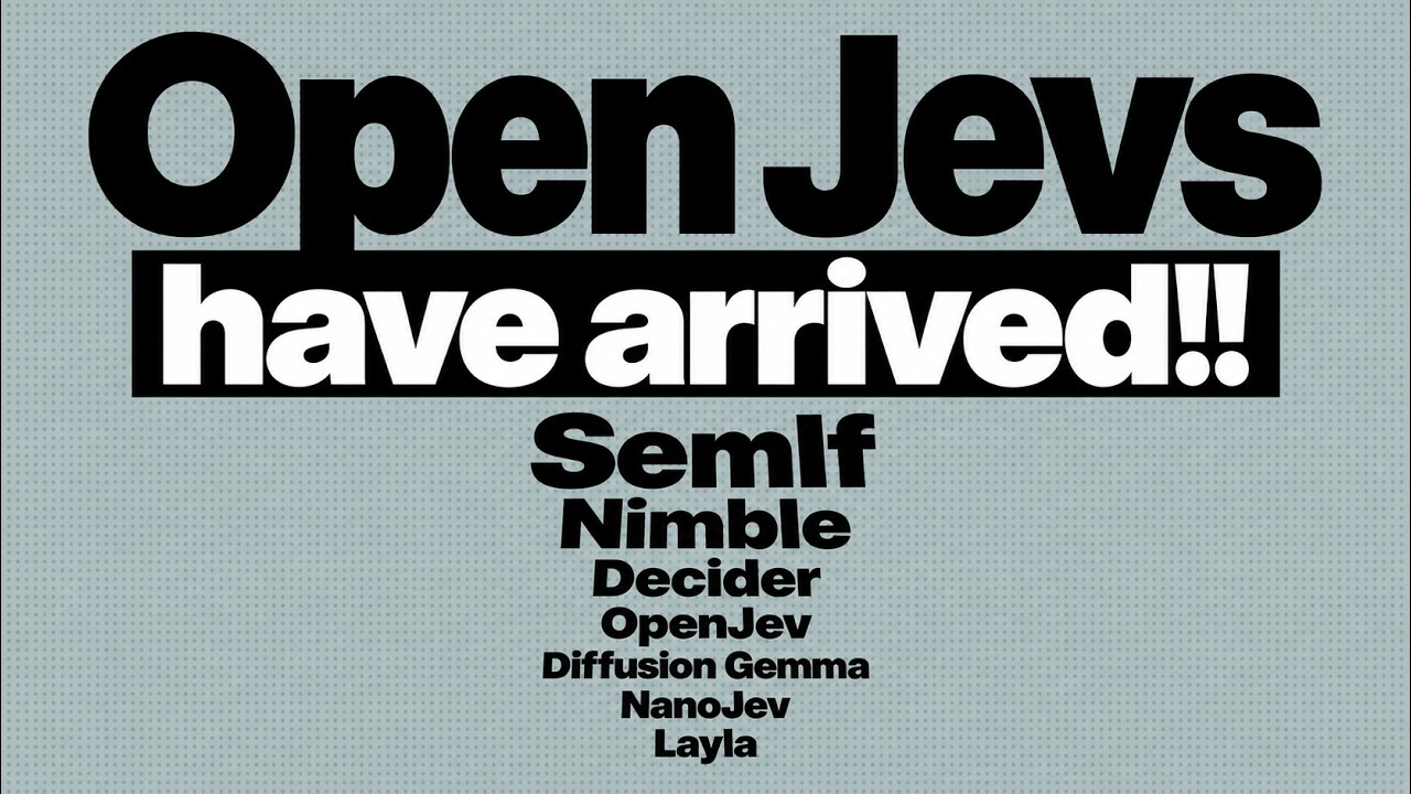 Open Jev Models Are Here!!
