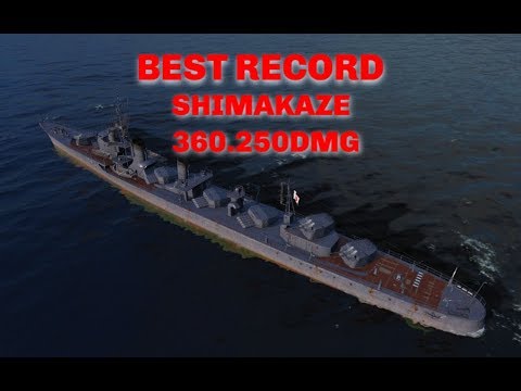 Shimakaze BEST RECORD Torpedo Monster || World of Warships
