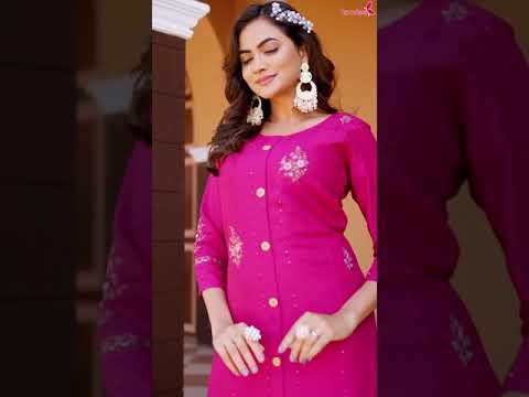 Koodee Naveli -1 Heavy Rayon Wholesale Kurti With Pant Catalog – product video thumbnail