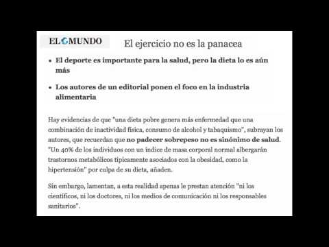 Vive Sanamente 05-17-15 (03) - El Ejercicio es Importante pero la Dieta aún Más