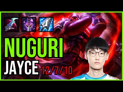 NUGURI - JAYCE - KR Grandmaster - Patch 11.3 QUADRAKILL