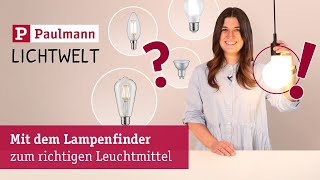 Paulmann-Lampen-Finder zum richtigen Leuchtmittel