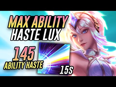 Insane Ability Haste Lux Build! 15 Second Ultimate?!