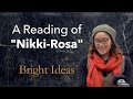 Nikki Giovanni Poem "Nikki-Rosa" read by Katya Schexnaydre; Shimer College Banned Books Week Readout