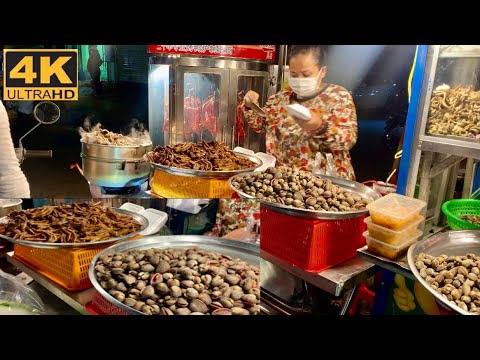 [4K] CAMBODIA - Phnom Penh Street food @Toul Tom Poung Market/ Cambodian food Tour