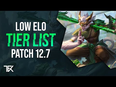 Low Elo Tier List | Patch 12.7 | german | TFK