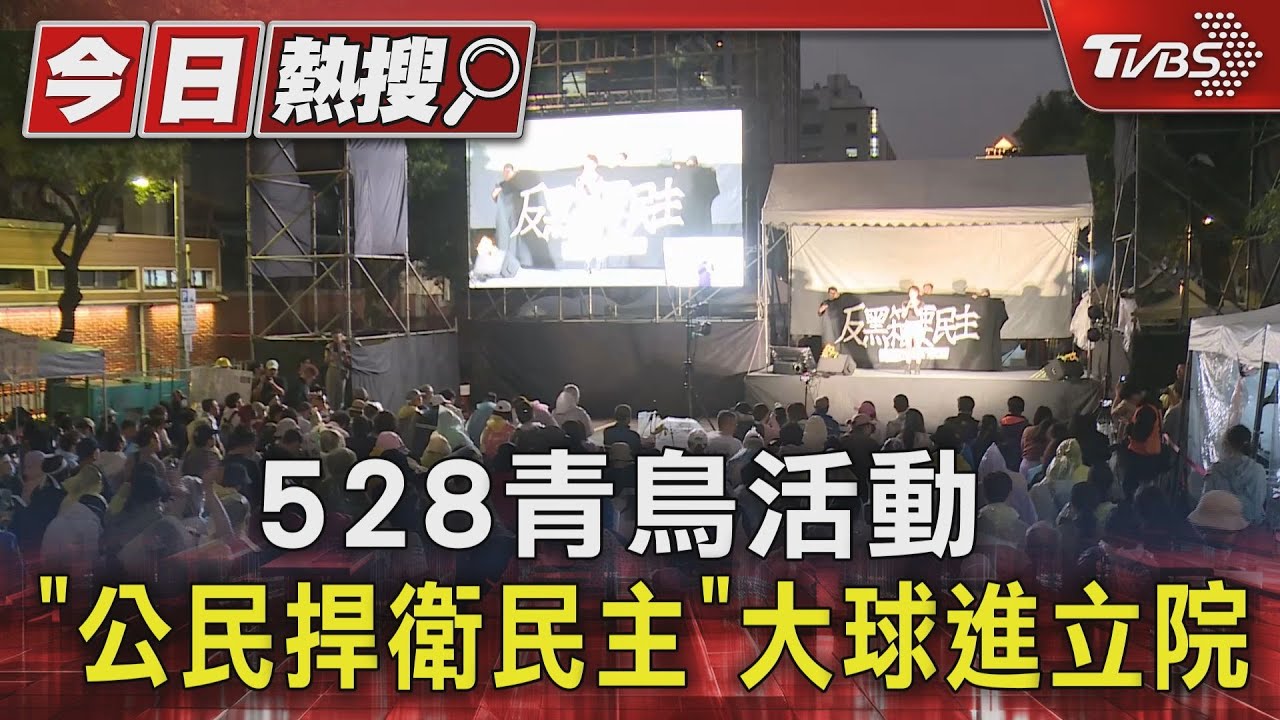 528青鳥活動「公民捍衛民主」!大球進立院