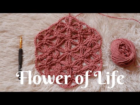 How to crochet Flower of Life with MayaLunaCorazon