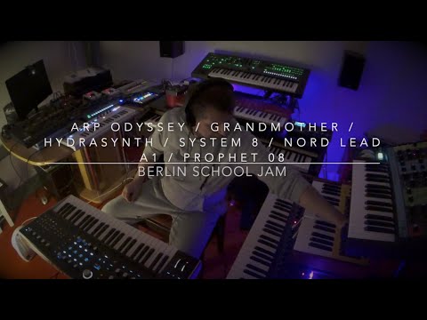 Berlin School Jam with Odyssey / Grandmother / Hydrasynth / Prophet 08 / System 8 / Nord Lead A1