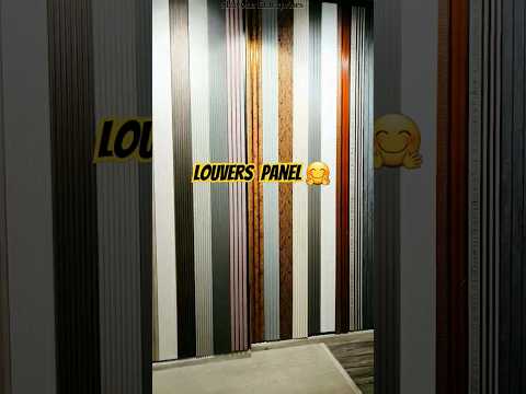 Louvers Charcoal Panel