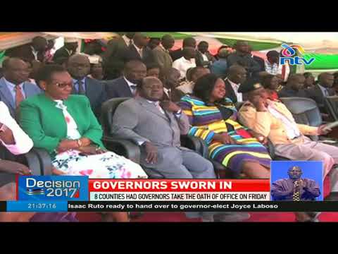 8 Counties have their governors sworn in