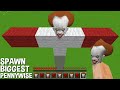 This is a SUPER SECRET WAY TO SPAWN BIGGEST PENNYWISE in Minecraft TITAN