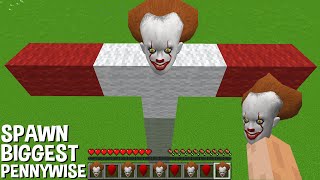 This is a SUPER SECRET WAY TO SPAWN BIGGEST PENNYWISE in Minecraft TITAN