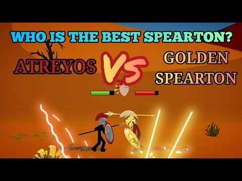 ATREYOS Vs GOLDEN SPEARTON EPIC BATTLE Stick War Legacy Mods Funny Moments
