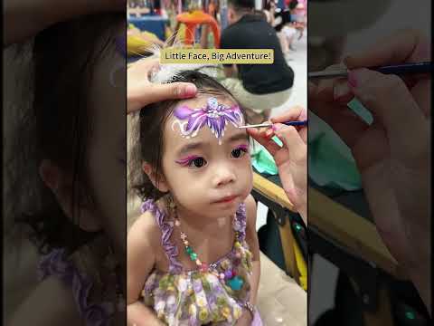 Build a smile, one face at a time😊 #art #babypaint #babyart #babyfootprint