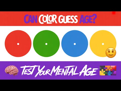 A Color Test That Can Tell Your Mental Age Instantly