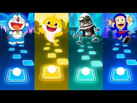 Doraemon vs Baby Shark vs Crazy Frog vs Ninja Hattori - Tiles Hop EDM Rush