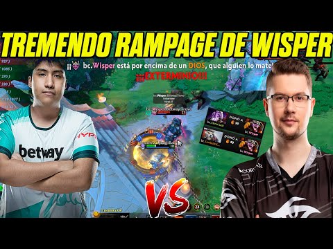😱TREMENDO RAMPAGE DE WISPER CONTRA TEAM SECRET😱THE INTERNATIONAL 10