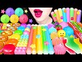 ASMR RAINBOW DESSERTS FROZEN NIK L NIP COLOR SNACK JELLY 무지개 디저트 얼린 닉클립 젤리