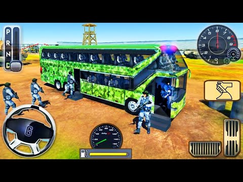 Army Soldier Bus Driving Simulator - Offroad US Transport Duty Driver - Android GamePlay King Games