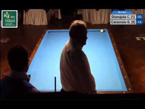 DIOMAJUTA vs CANAVESIO - 23° CAMPIONATO MONDIALE BILIARDO 2017