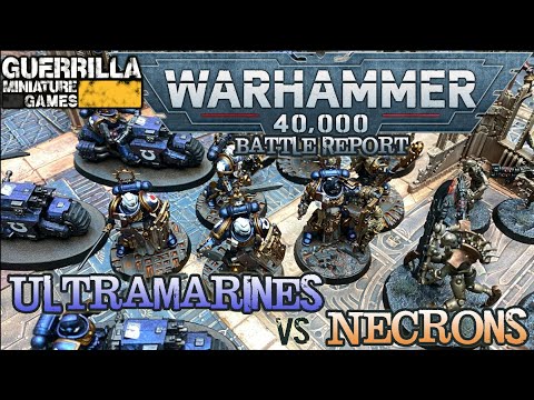Warhammer 40,000 9th Ed Battle Report - Ultramarines vs. Necrons