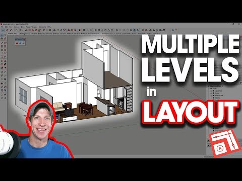MODELING FOR MULTIPLE LEVELS in SketchUp and Layout - Interior Design Modeling for Layout #8