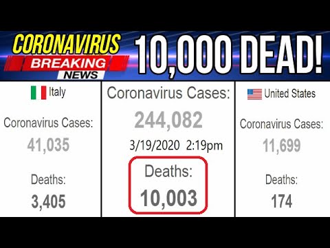 Coronavirus Kills Over 1,000 In Deadliest Day So Far, 10,000 Death Toll Total (World Wide News)