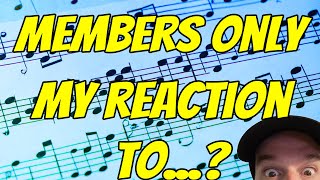 Members Only - My Reaction To Video Game Themes that Sound Familiar