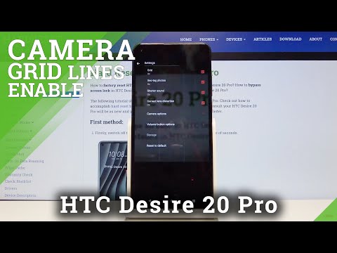 How to Show Camera Grid Lines in HTC Desire 20 Pro – Camera Helper Lines