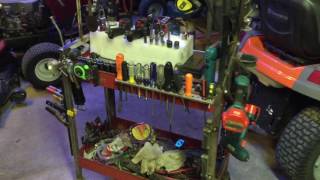 Poor boy tool cart modifications - free upgrade for more organized and clean tool cart.