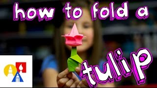 How To Fold An Origami Tulip