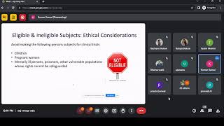 Introduction to ICH and Ethical considerations