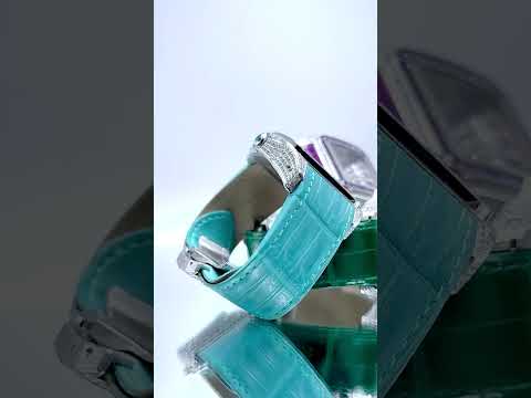 3 Stück in verschiedenen Farben: Cartier Santos 100XL mit Naturdiamanten zu verkaufen! 🫐🥝🍇