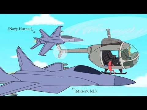 DJ Spit Vs. The U.S. Air Force [Smiling Friends]