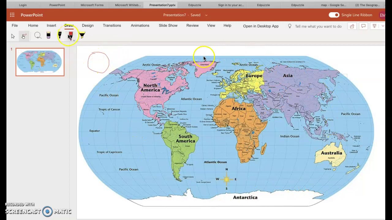 Mini Lesson- 4 hemispheres