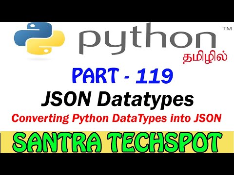 119 Data Types In Json Python Vs Json Datatypes Python Tutorial In Tamil